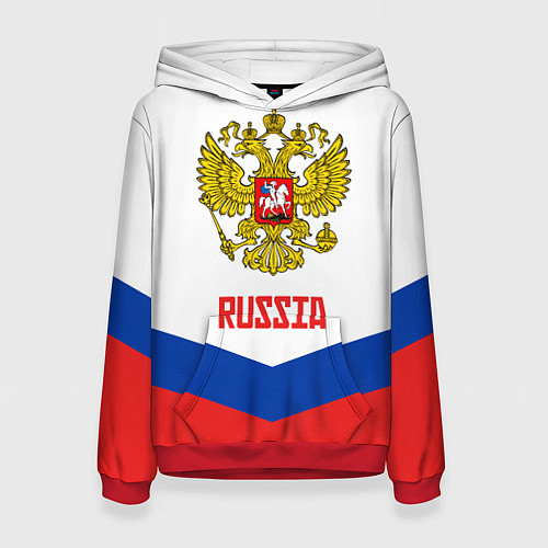 Женская толстовка Russia Hockey Team / 3D-Красный – фото 1