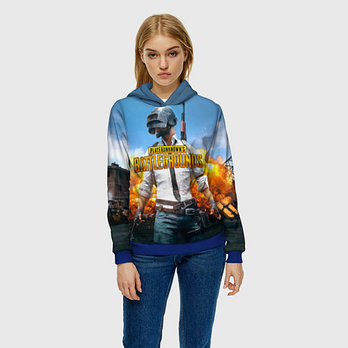 Женская толстовка PUBG Wars / 3D-Синий – фото 3