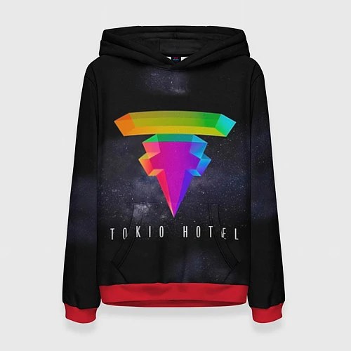 Женская толстовка Tokio Hotel: New Symbol / 3D-Красный – фото 1