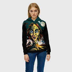 Толстовка-худи женская Король и Шут, цвет: 3D-черный — фото 2