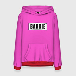 Толстовка-худи женская Barbie, цвет: 3D-красный