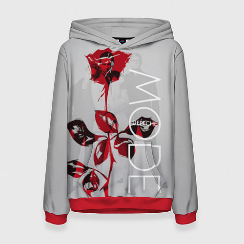 Женская толстовка Depeche Mode: Red Rose / 3D-Красный – фото 1