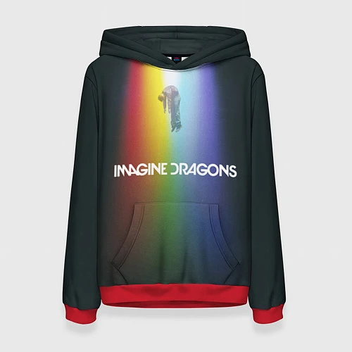 Женская толстовка Imagine Dragons / 3D-Красный – фото 1