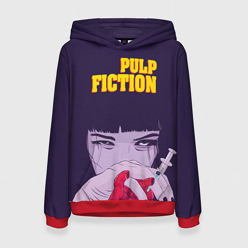 Женская толстовка Pulp Fiction: Dope Heart / 3D-Красный – фото 1