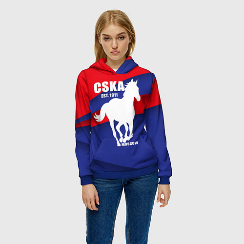 Женская толстовка CSKA est. 1911 / 3D-Синий – фото 3