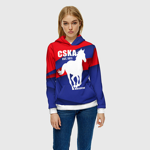 Женская толстовка CSKA est. 1911 / 3D-Белый – фото 3