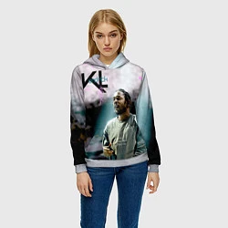 Толстовка-худи женская KL: Kendrick Lamar, цвет: 3D-меланж — фото 2