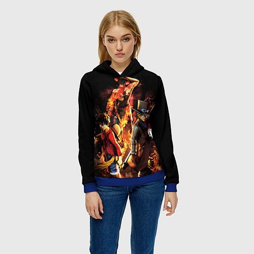 Женская толстовка Ван-Пис / 3D-Синий – фото 3