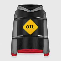 Толстовка-худи женская Oil, цвет: 3D-красный