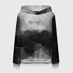 Толстовка-худи женская Polygon gray, цвет: 3D-меланж