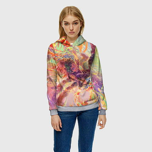 Женская толстовка Моя геройская академия / 3D-Меланж – фото 3