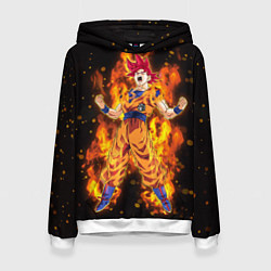 Женская толстовка Fire Goku