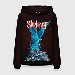 Толстовка-худи женская Орел группа Slipknot, цвет: 3D-черный