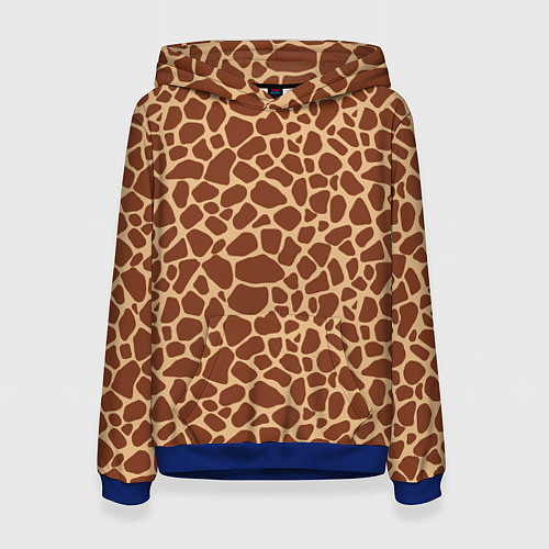 Женская толстовка Жираф / 3D-Синий – фото 1