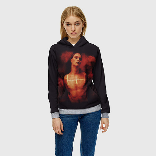 Женская толстовка HIM: Devil Soul / 3D-Меланж – фото 3