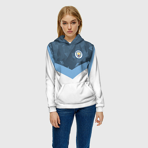 Женская толстовка Manchester City FC: Sport / 3D-Белый – фото 3