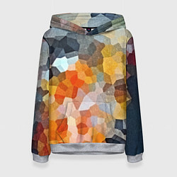 Толстовка-худи женская Мозаика в блеске, цвет: 3D-меланж