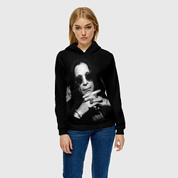 Толстовка-худи женская Оззи Осборн, цвет: 3D-черный — фото 2