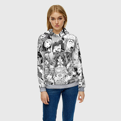 Женская толстовка Японская анимация компиляция / 3D-Меланж – фото 3