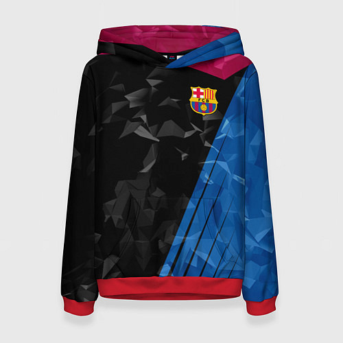 Женская толстовка FC Barcelona: Abstract / 3D-Красный – фото 1