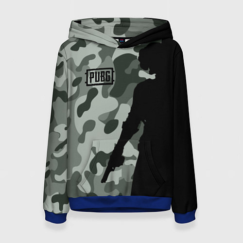 Женская толстовка PUBG: Camo Shadow / 3D-Синий – фото 1