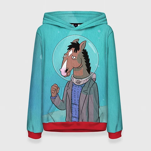 Женская толстовка BoJack / 3D-Красный – фото 1