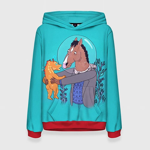 Женская толстовка BoJack / 3D-Красный – фото 1