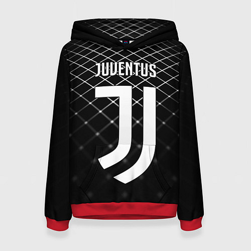 Женская толстовка FC Juventus: Black Lines / 3D-Красный – фото 1