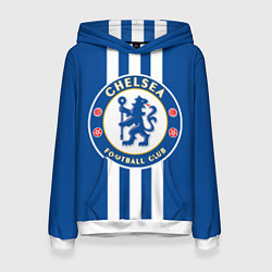 Толстовка-худи женская FC Chelsea: Gold Lines, цвет: 3D-белый