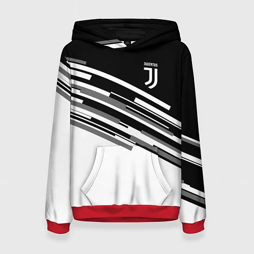 Женская толстовка FC Juventus: B&W Line / 3D-Красный – фото 1