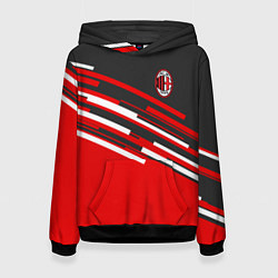 Толстовка-худи женская АC Milan: R&G, цвет: 3D-черный