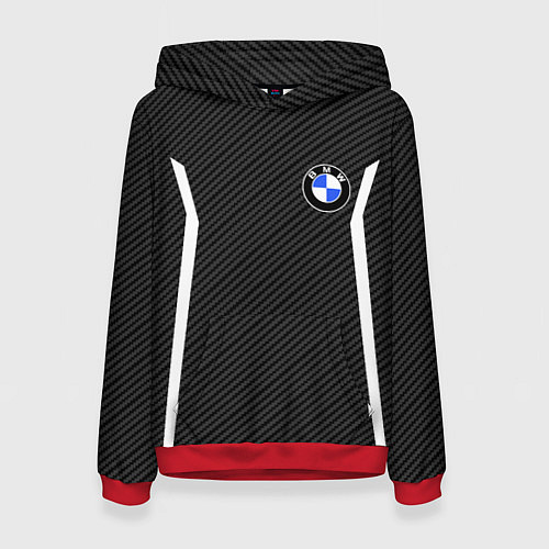 Женская толстовка BMW CARBON БМВ КАРБОН / 3D-Красный – фото 1