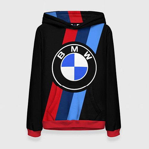 Женская толстовка BMW 2021 M SPORT БМВ М СПОРТ / 3D-Красный – фото 1