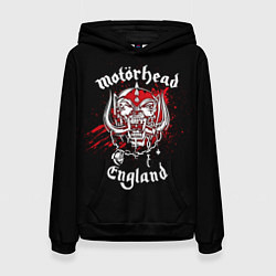 Толстовка-худи женская Motorhead England, цвет: 3D-черный