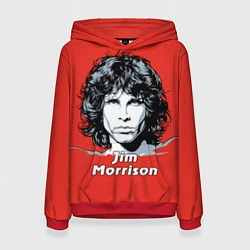 Толстовка-худи женская Jim Morrison, цвет: 3D-красный