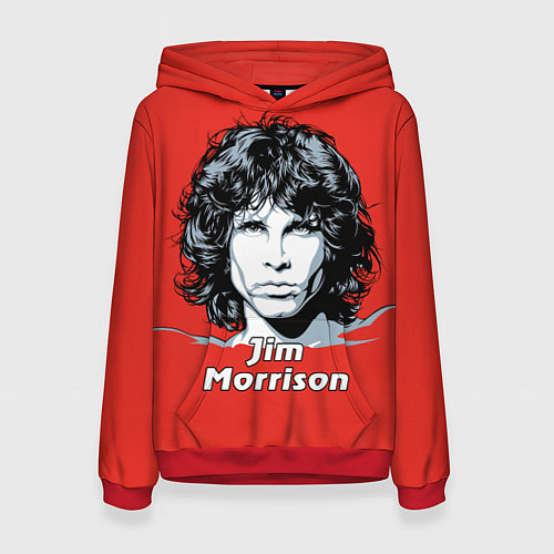 Женская толстовка Jim Morrison / 3D-Красный – фото 1