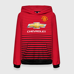 Толстовка-худи женская FC Manchester United: Away 18/19, цвет: 3D-черный