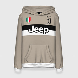 Толстовка-худи женская FC Juventus: Away 18/19, цвет: 3D-белый