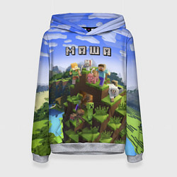 Толстовка-худи женская Minecraft: Маша, цвет: 3D-меланж