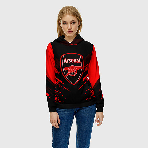 Женская толстовка Arsenal FC: Sport Fashion / 3D-Черный – фото 3