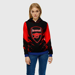 Толстовка-худи женская Arsenal FC: Sport Fashion, цвет: 3D-синий — фото 2