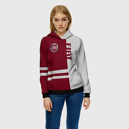 Женская толстовка Fiat / 3D-Черный – фото 3