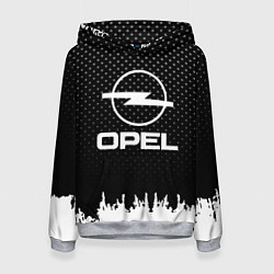 Толстовка-худи женская Opel: Black Side, цвет: 3D-меланж