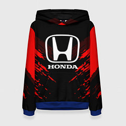 Толстовка-худи женская Honda: Red Anger, цвет: 3D-синий