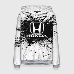 Толстовка-худи женская Honda: Black Spray, цвет: 3D-меланж