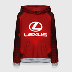 Толстовка-худи женская Lexus: Red Light, цвет: 3D-меланж