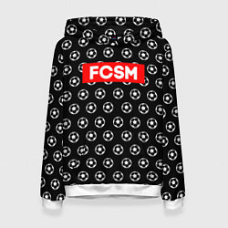 Толстовка-худи женская FCSM Supreme, цвет: 3D-белый