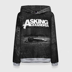 Толстовка-худи женская Asking Alexandria: Black Micro, цвет: 3D-меланж