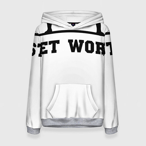 Женская толстовка Street workout v / 3D-Меланж – фото 1