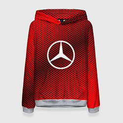 Женская толстовка Mercedes: Red Carbon